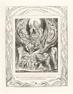 Entonces Satanás salió de la presencia del Señor, 1825 de William Blake